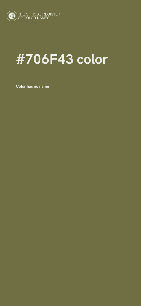 #706F43 color image