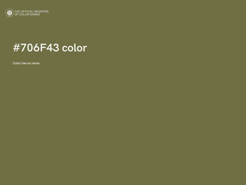#706F43 color image