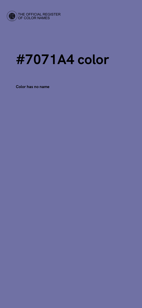 #7071A4 color image