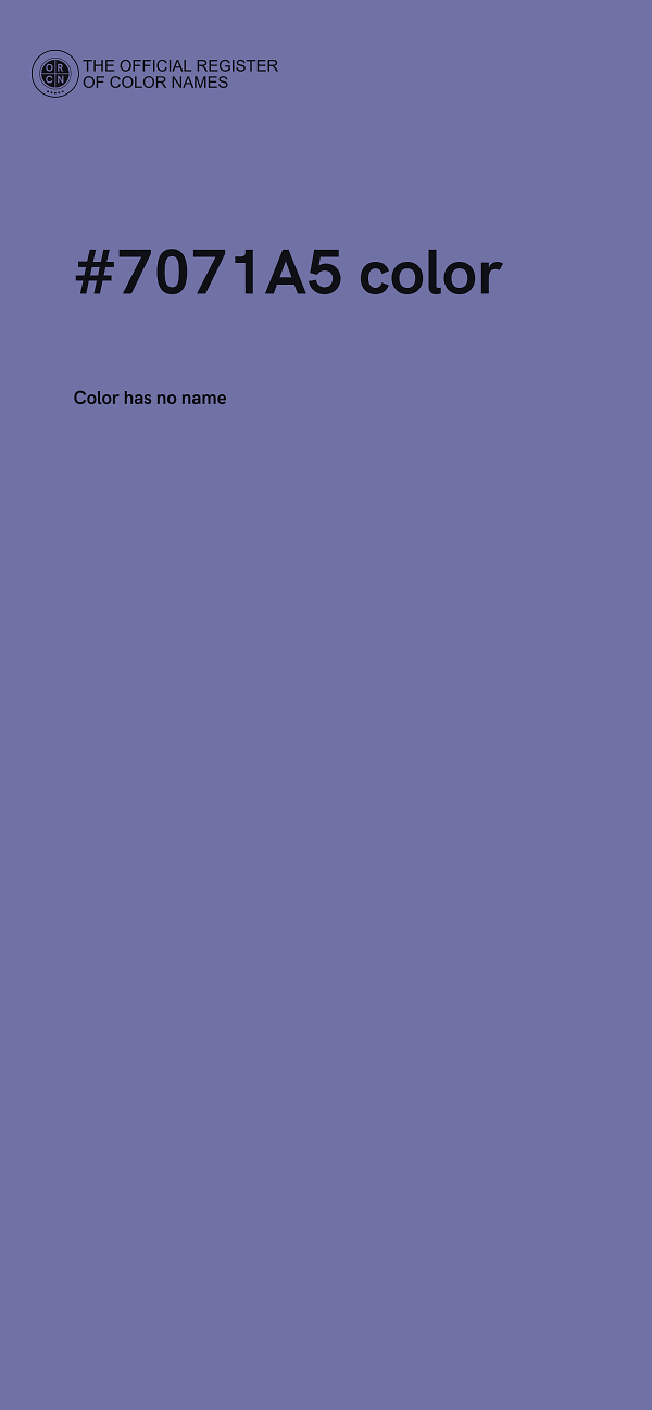 #7071A5 color image