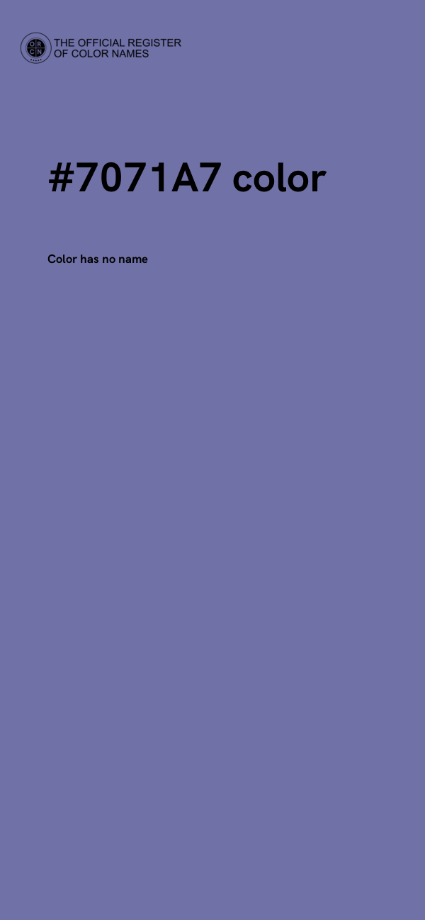 #7071A7 color image