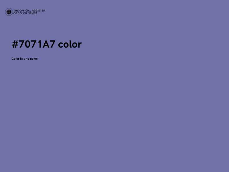 #7071A7 color image