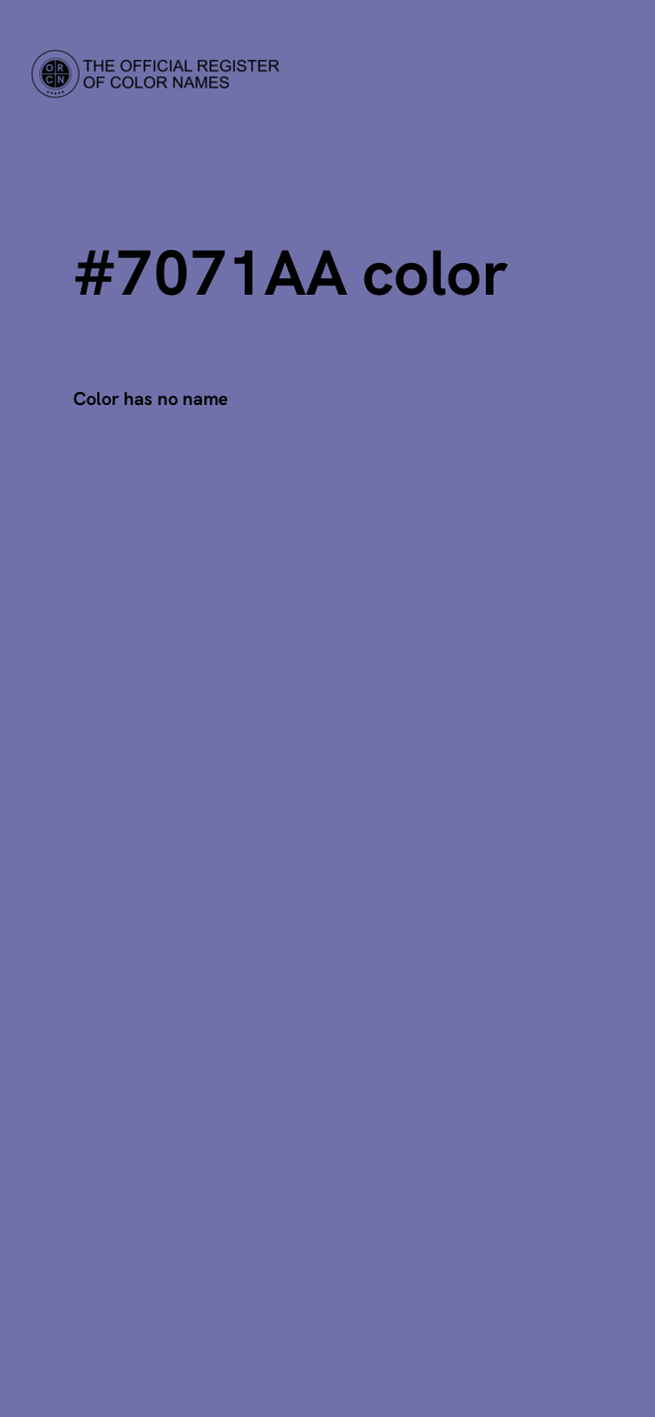 #7071AA color image