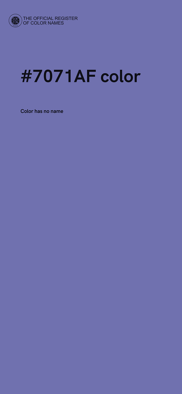 #7071AF color image