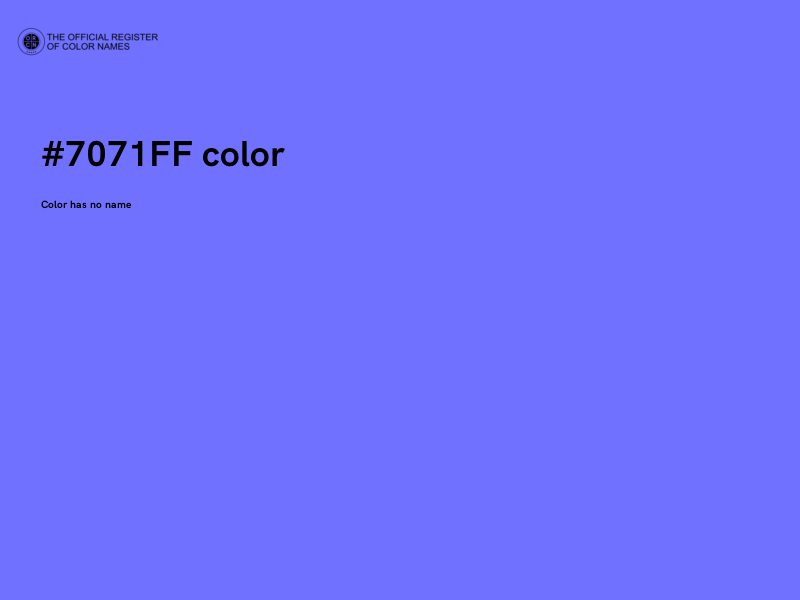 #7071FF color image