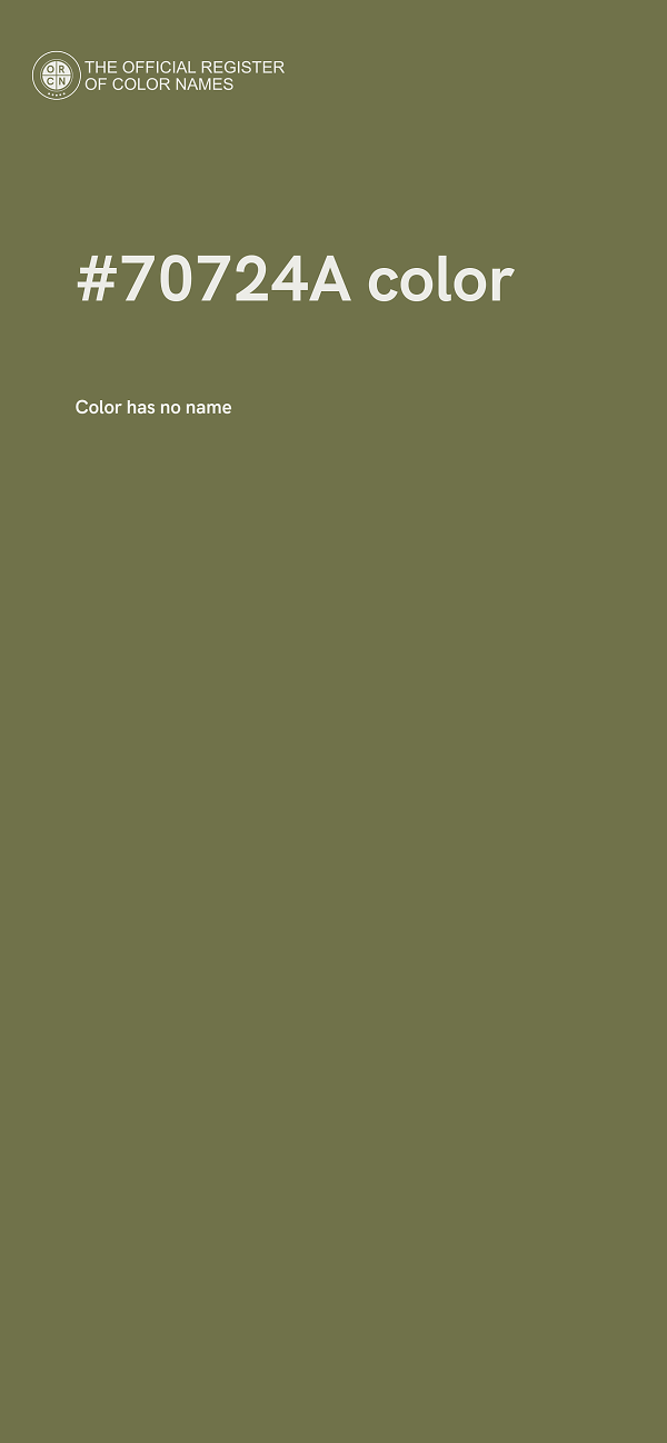 #70724A color image