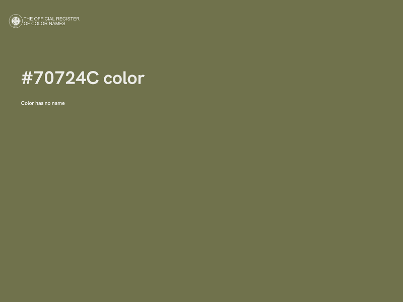 #70724C color image