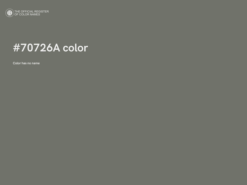 #70726A color image