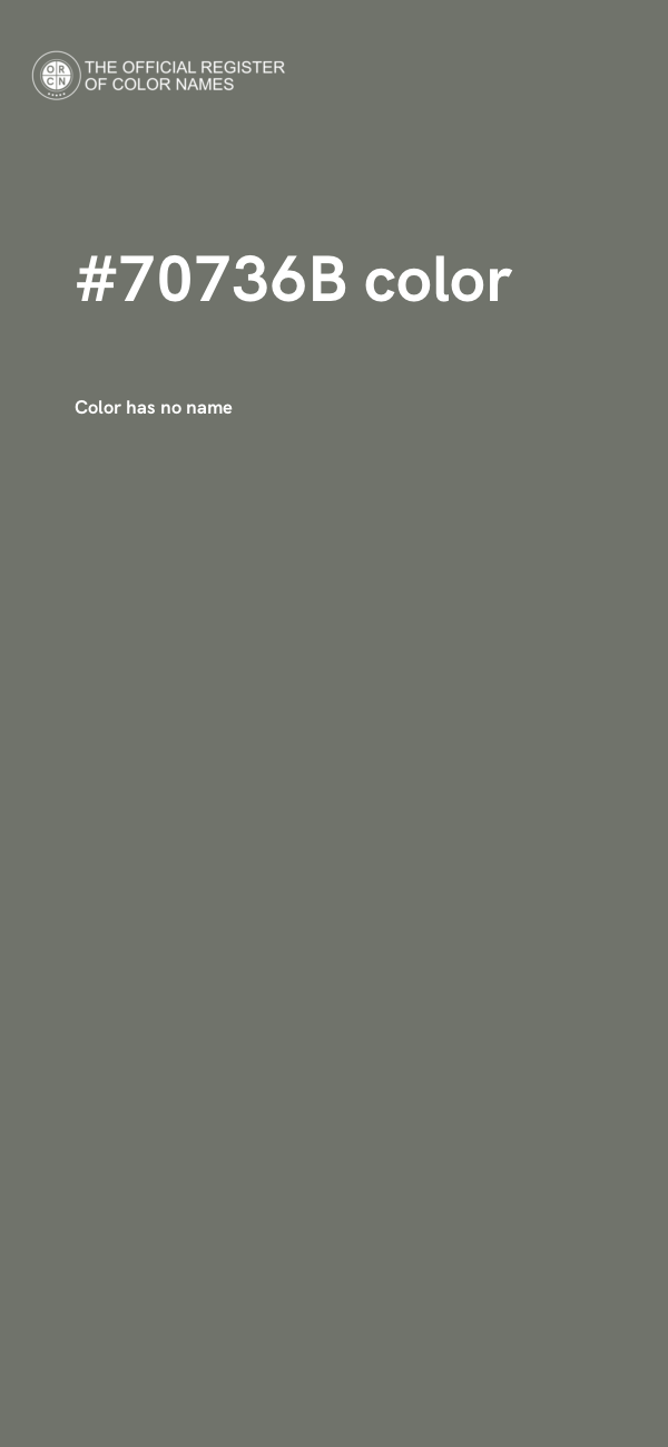 #70736B color image