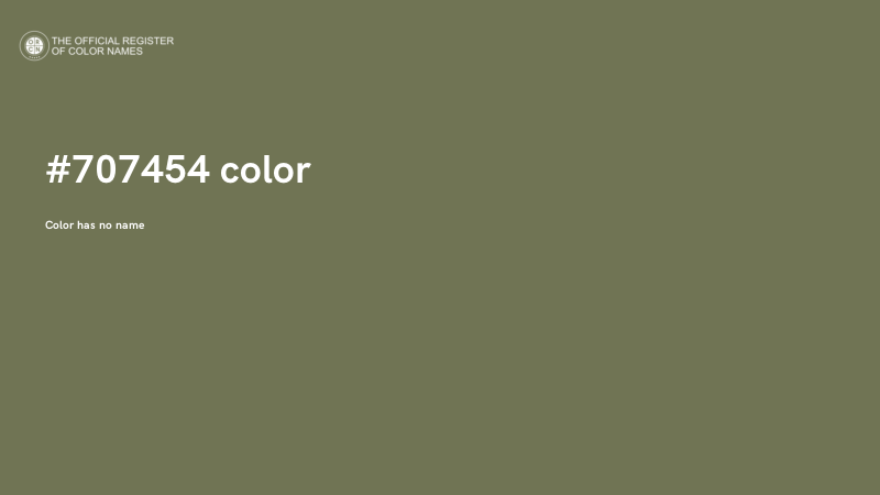 #707454 color image