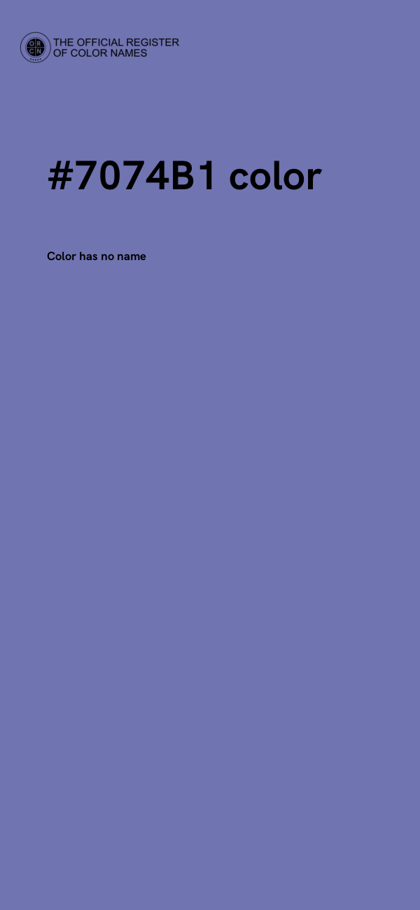 #7074B1 color image