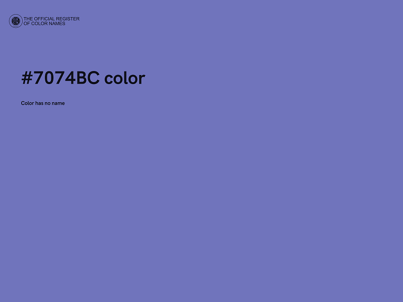 #7074BC color image