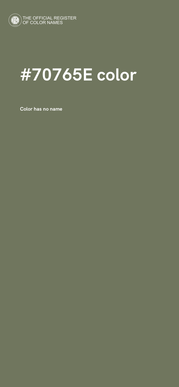 #70765E color image
