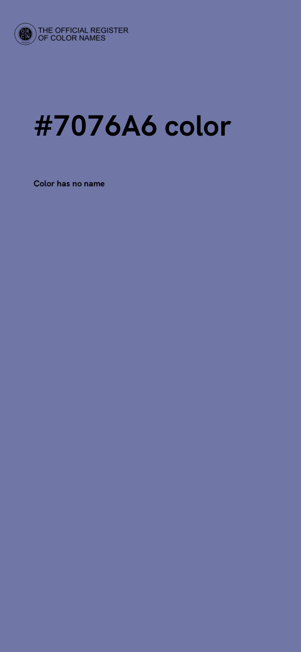 #7076A6 color image