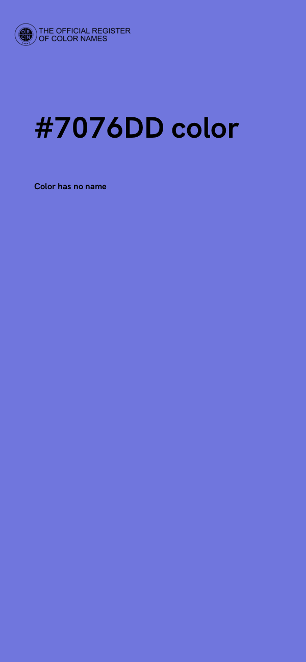 #7076DD color image