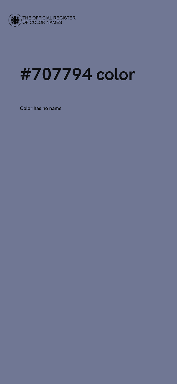 #707794 color image