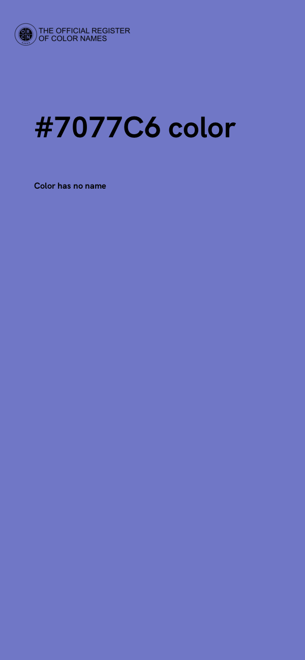 #7077C6 color image