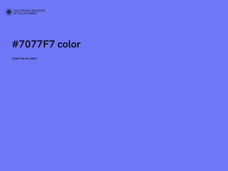 #7077F7 color image