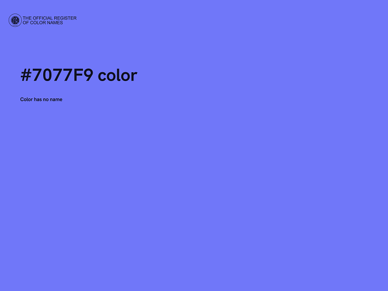 #7077F9 color image