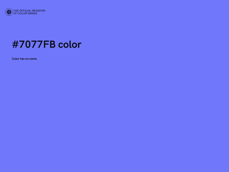 #7077FB color image