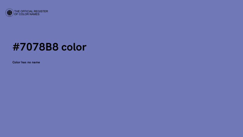 #7078B8 color image