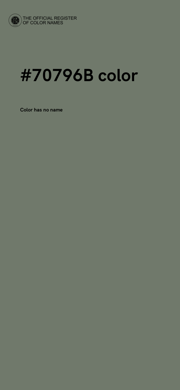 #70796B color image
