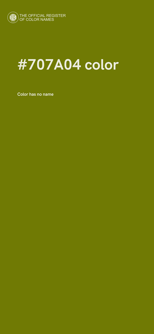 #707A04 color image
