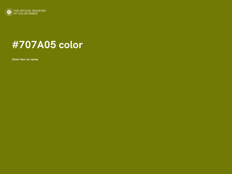 #707A05 color image