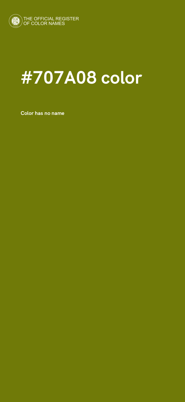 #707A08 color image