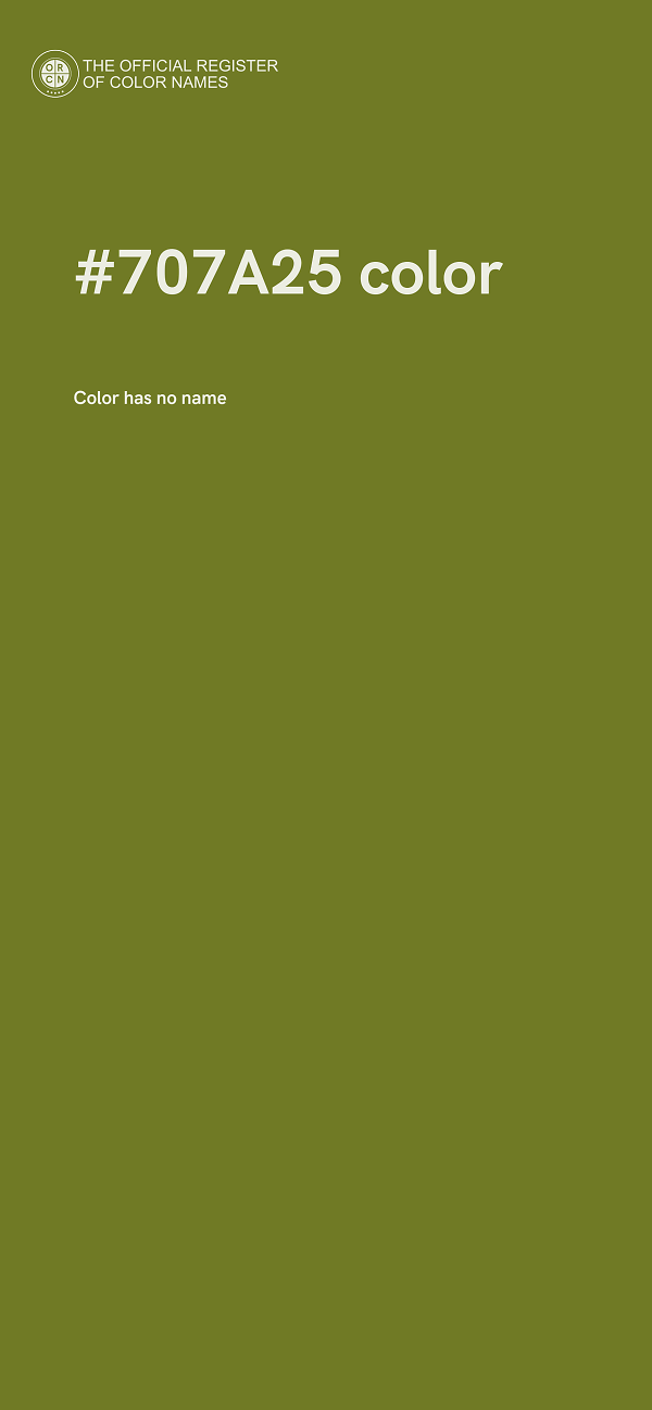 #707A25 color image