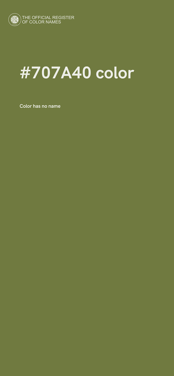 #707A40 color image
