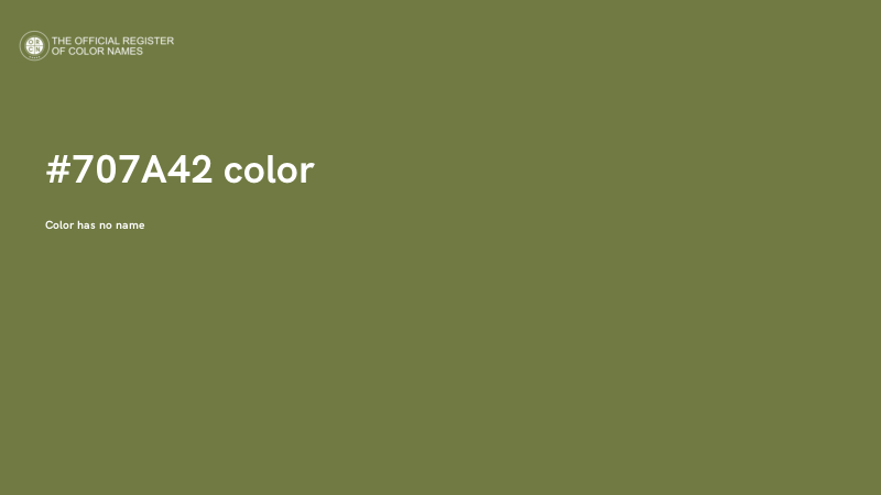 #707A42 color image