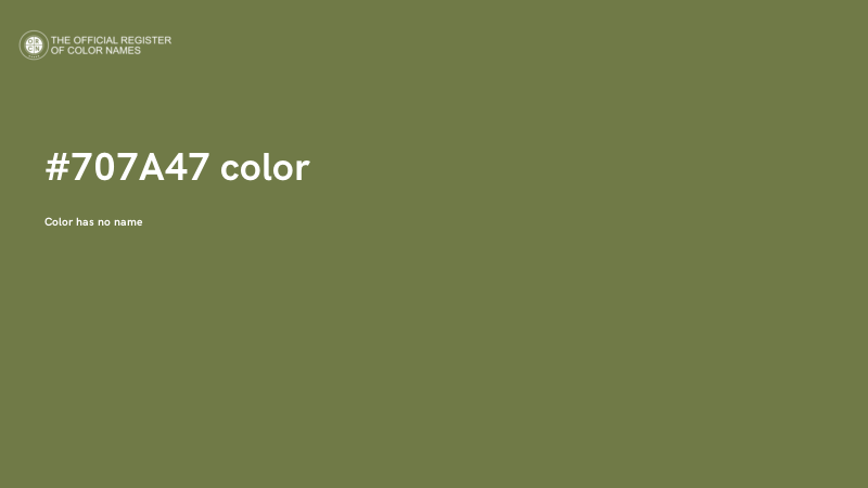 #707A47 color image