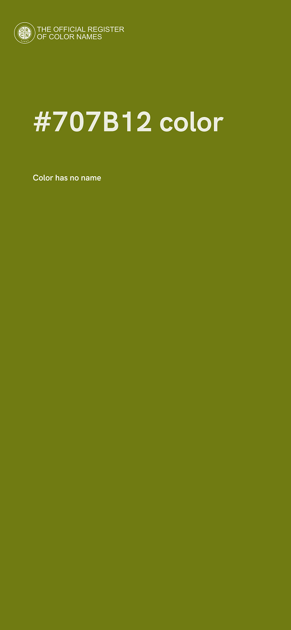 #707B12 color image