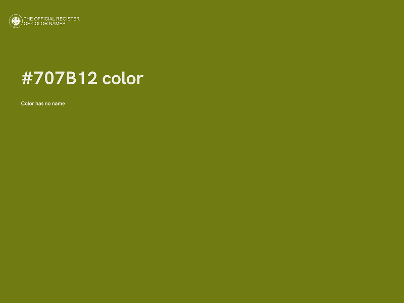 #707B12 color image