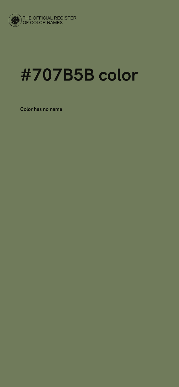 #707B5B color image