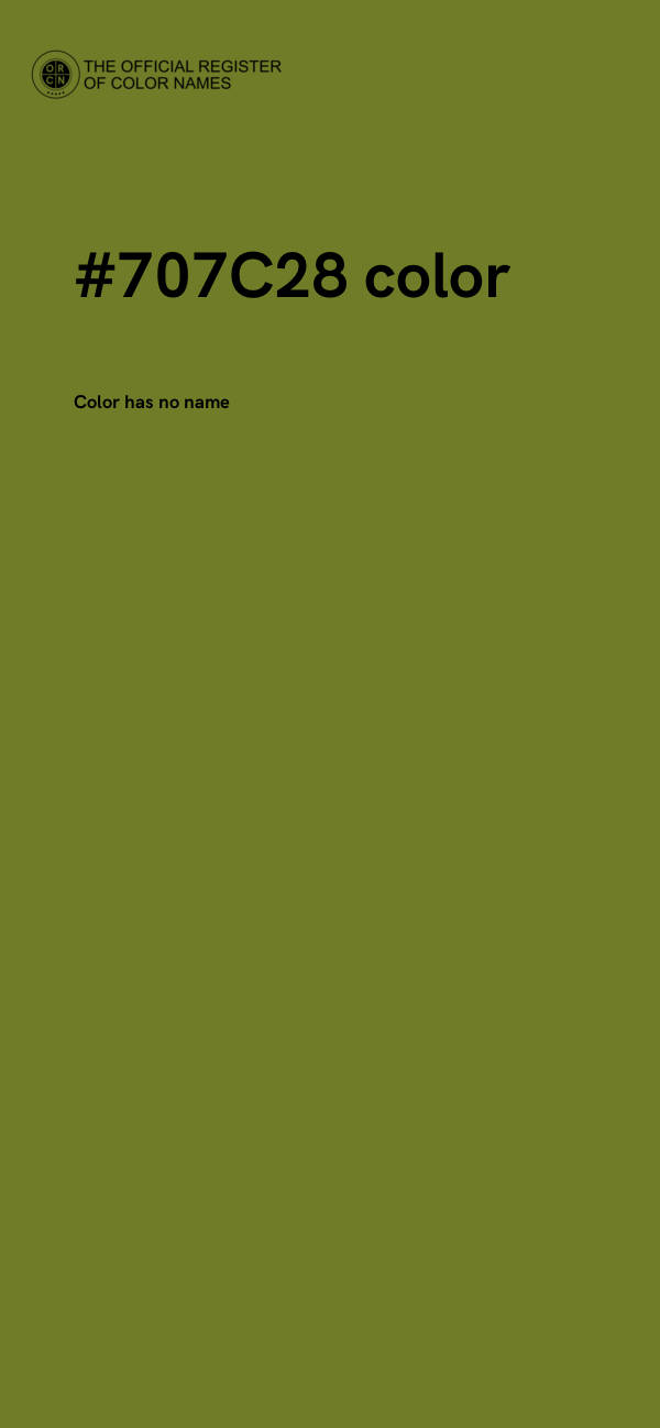 #707C28 color image
