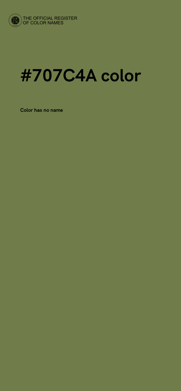 #707C4A color image