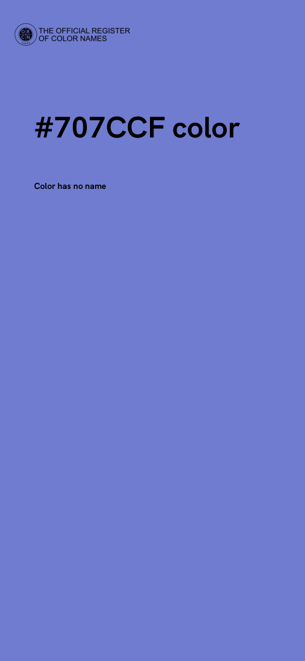 #707CCF color image