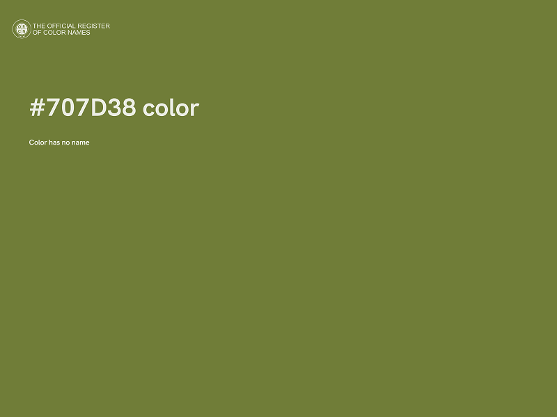 #707D38 color image