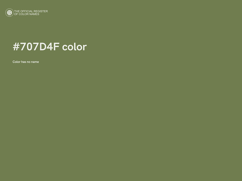 #707D4F color image