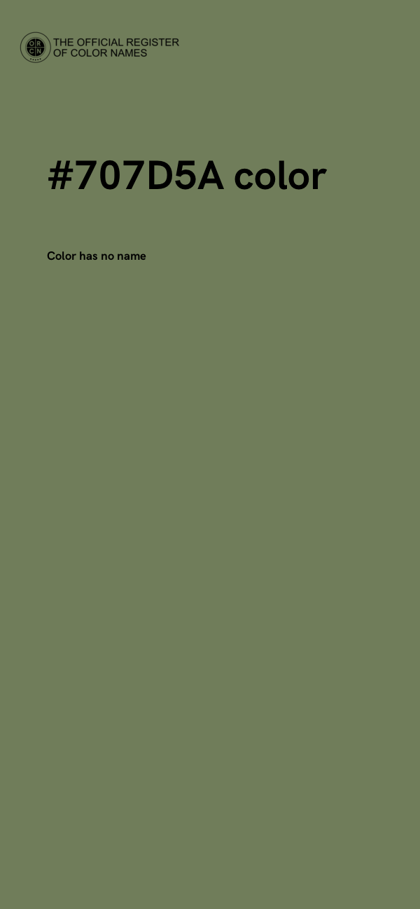 #707D5A color image