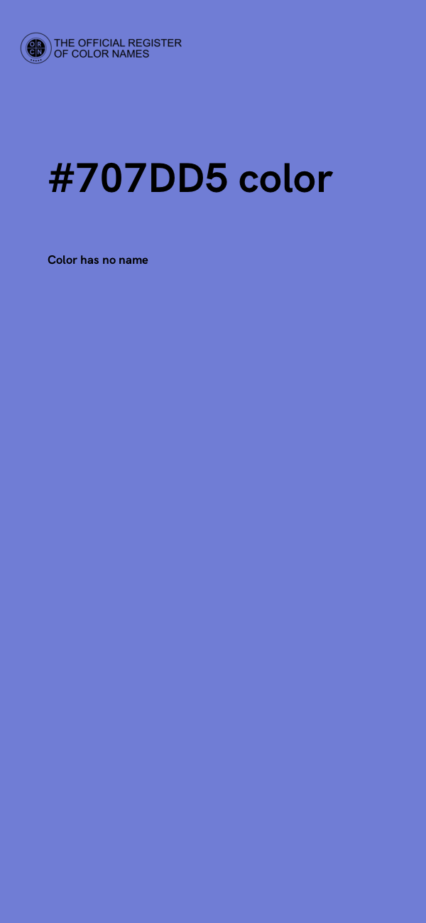 #707DD5 color image