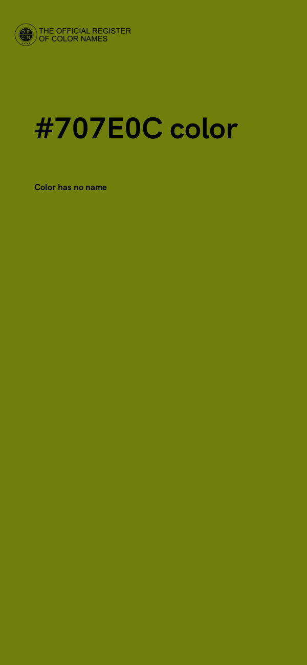 #707E0C color image