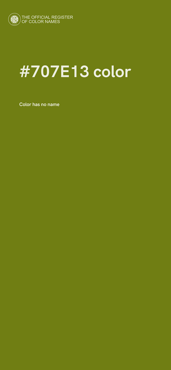 #707E13 color image