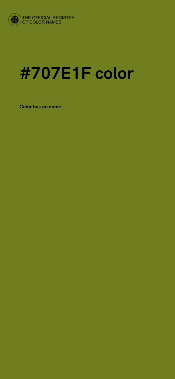 #707E1F color image