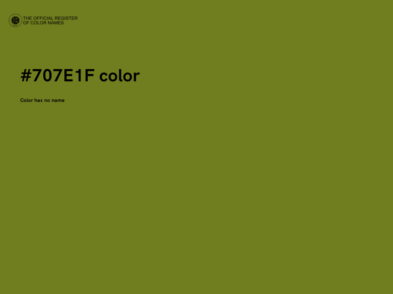 #707E1F color image