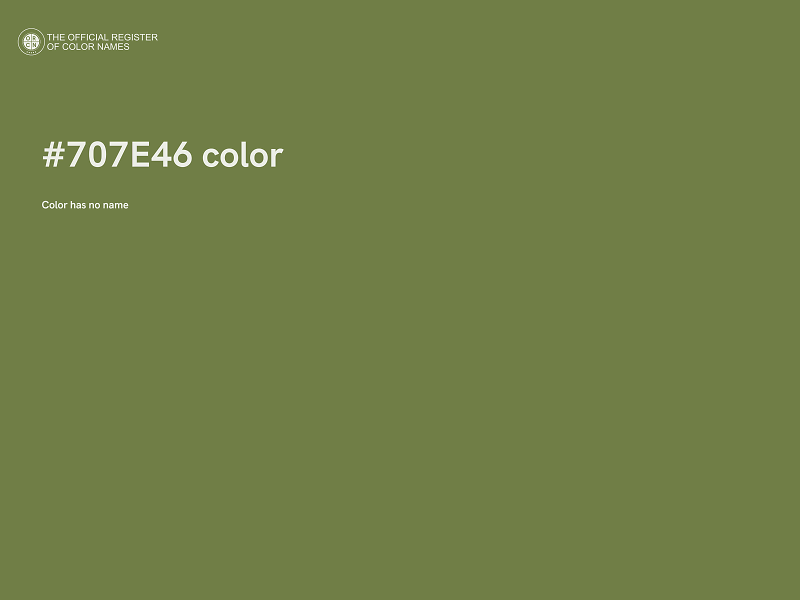 #707E46 color image