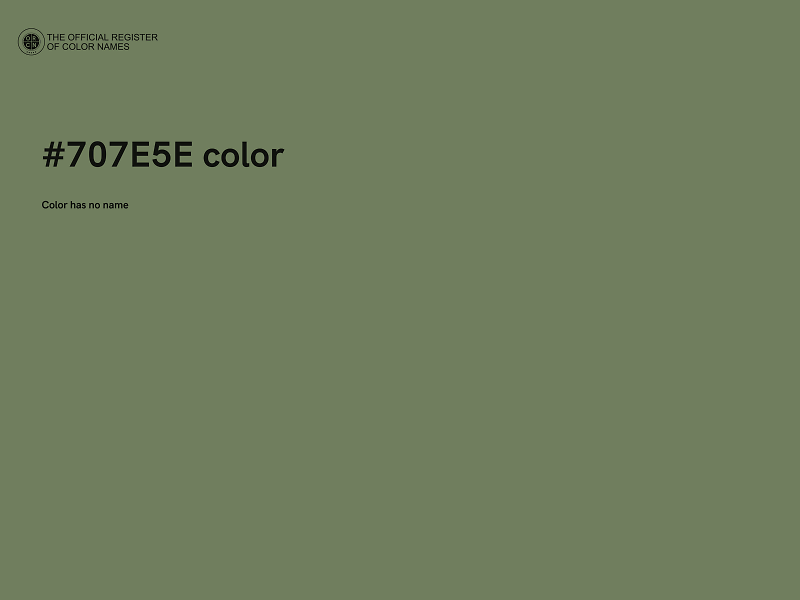 #707E5E color image