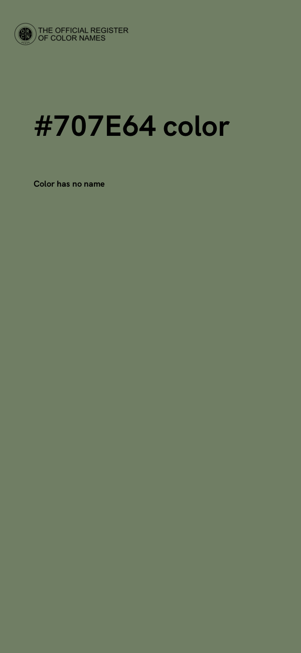 #707E64 color image